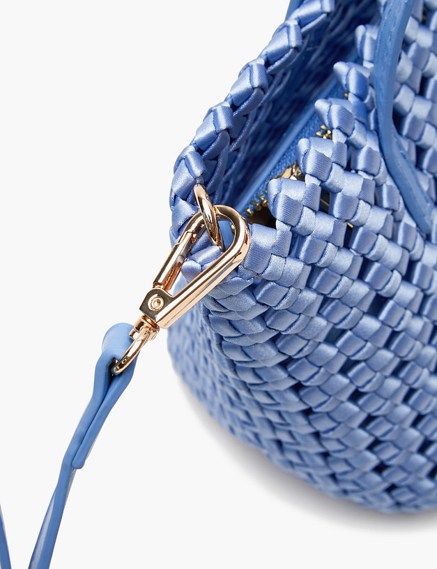 Голубая женская плетеная сумка MASCOTTE 647-4111-203 | ракурс 6