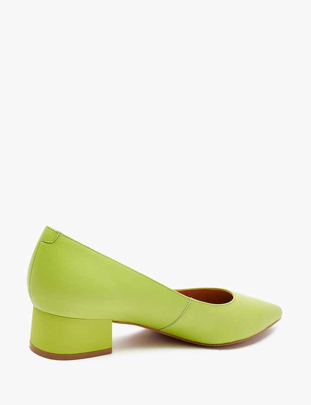 Зеленые кожаные женские туфли MASCOTTE 175-4127411-0104 | ракурс 5