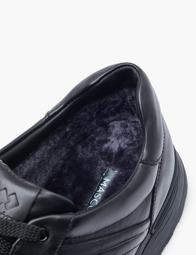 Черные мужские кроссовки на меху MASCOTTE 58-3291031-8100M | ракурс 7