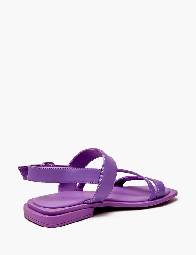 Фиолетовые женские сандалии из натуральной кожи MASCOTTE 94-410811-0507 | ракурс 4