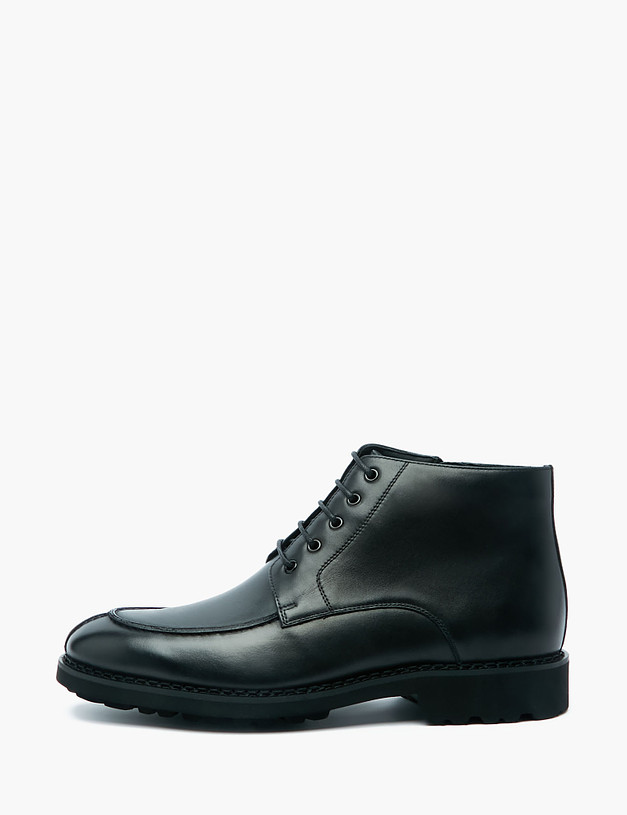 Черные кожаные мужские ботинки MASCOTTE 128-2221526-0102 | ракурс 1