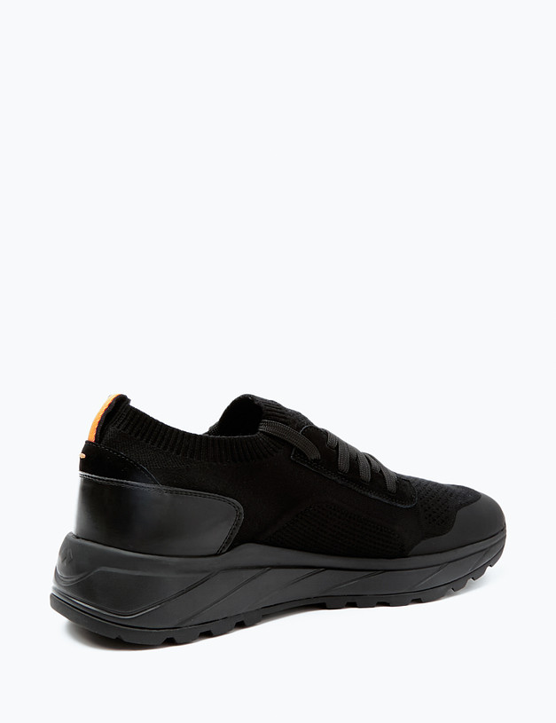 Черные текстильные мужские кроссовки  MASCOTTE 175-4110391-0202 | ракурс 3