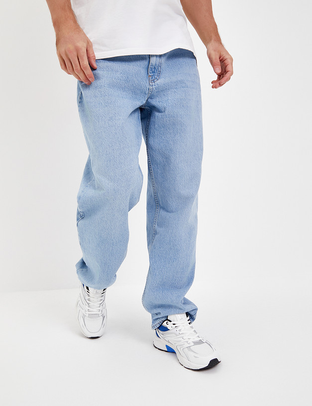 Белые мужские кроссовки с синими вставками  MASCOTTE 189-417721-0201 | ракурс 1