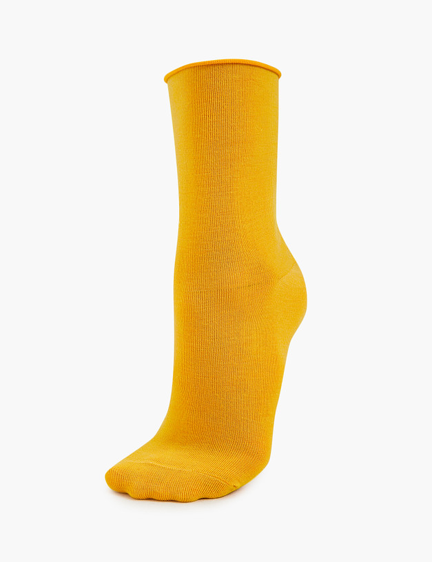 Желтые женские носки MASCOTTE 764-3216-2618 | ракурс 4