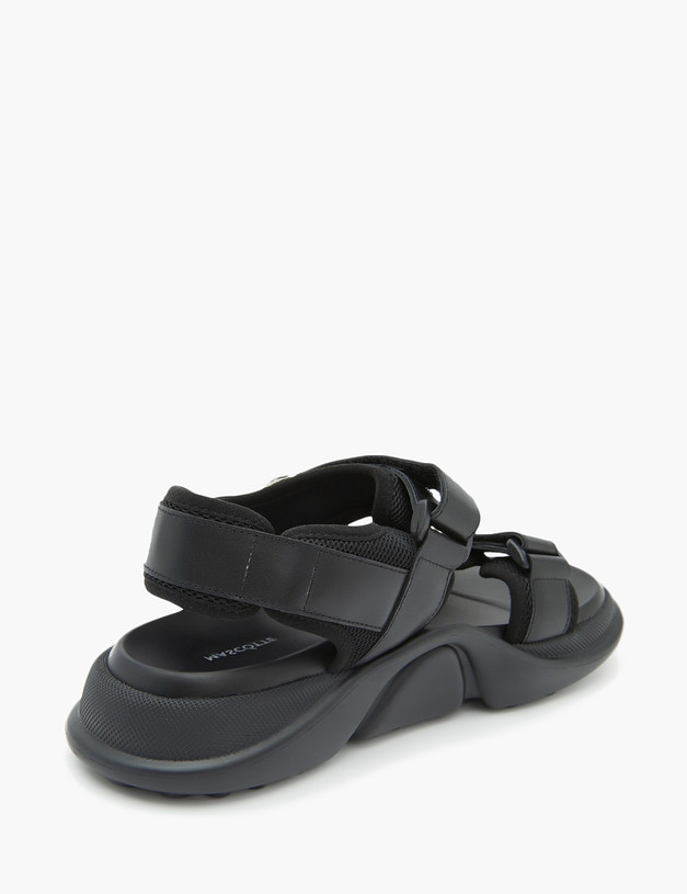 Черные женские сандалии с массивной подошвой MASCOTTE 47-310423-0102 | ракурс 3