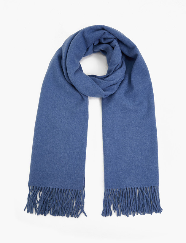 Синий женский шарф MASCOTTE 766-3223-2403 | ракурс 2