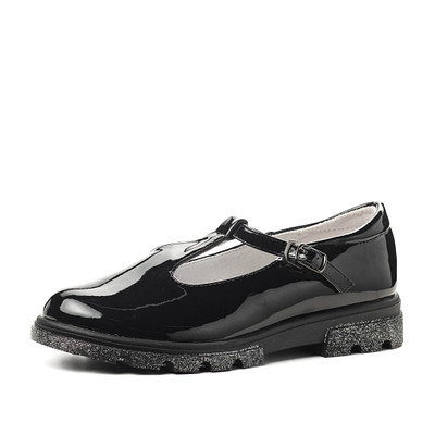 Туфли закрытые для девочек ZENDEN first 215-22GO-037DK, цвет черный, размер 36 - фото 1