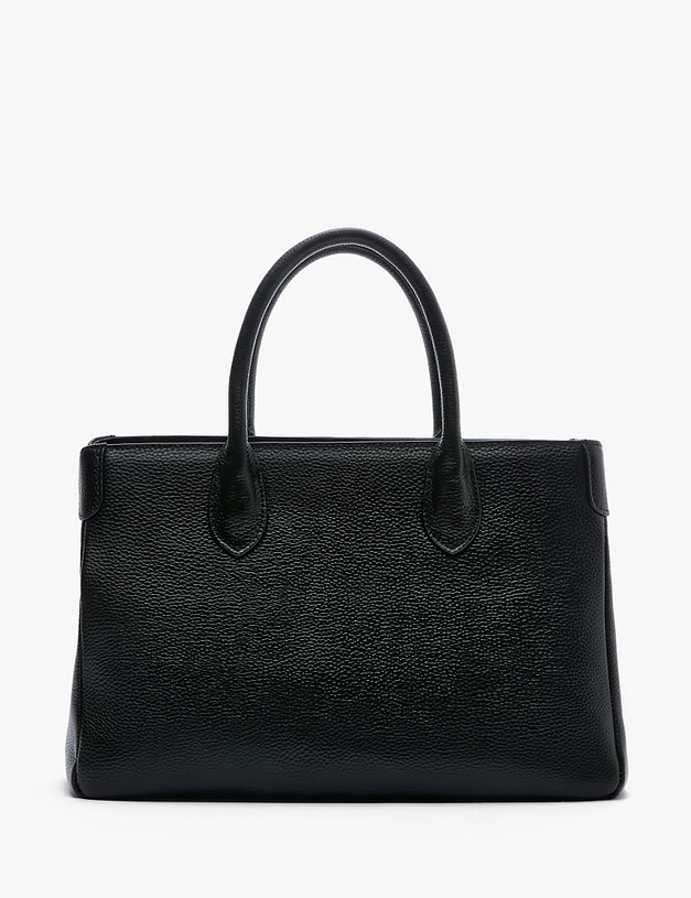 Черная кожаная женская сумка MASCOTTE 660-2216-102 | ракурс 2