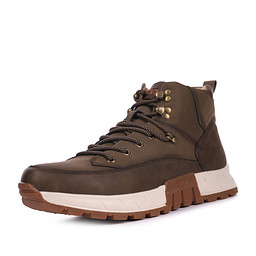248-42MV-074GN Ботинки для активного отдыха мужские и.нубук-текстиль/шерсть-и.мех хаки, INSTREET