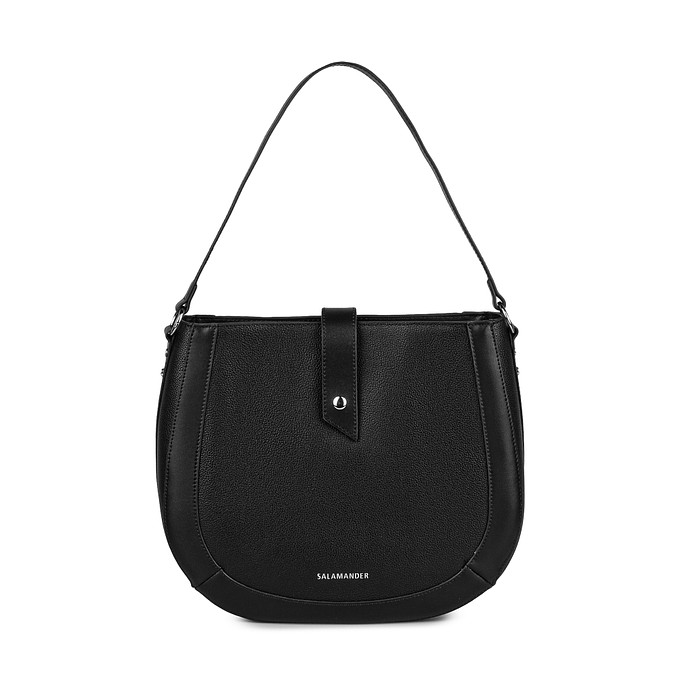 Женская черная сумка в стиле сумки-седло «Саламандер»
