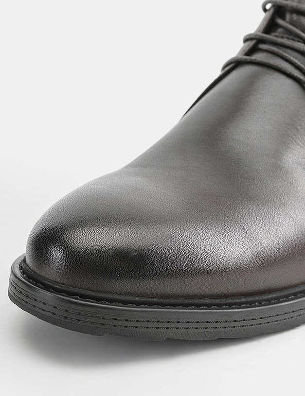 Коричневые кожаные мужские ботинки MASCOTTE 128-0273322-0109 | ракурс 4