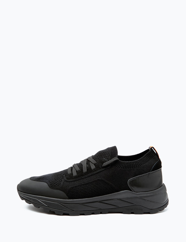 Черные текстильные мужские кроссовки  MASCOTTE 175-4110391-0202 | ракурс 1
