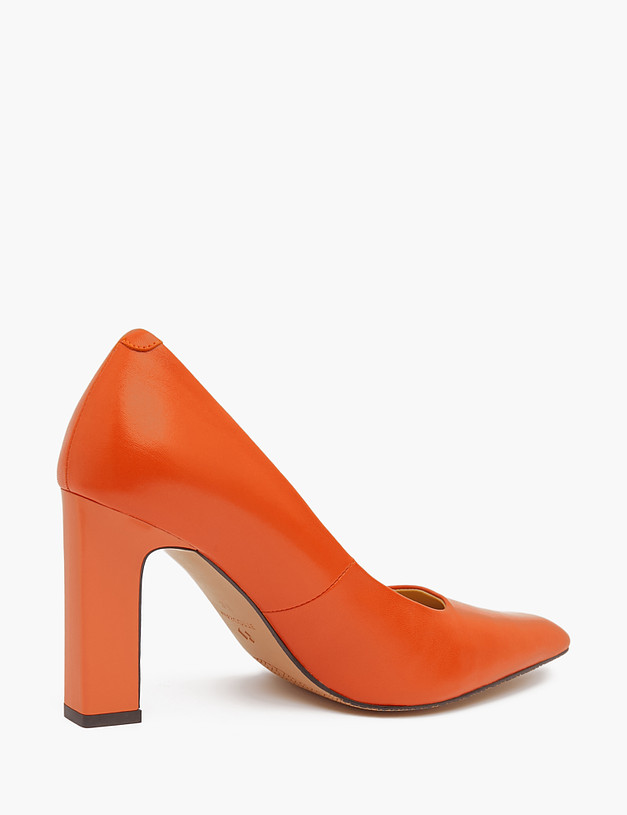 Оранжевые кожаные женские туфли MASCOTTE 172-3202511-7510M | ракурс 4