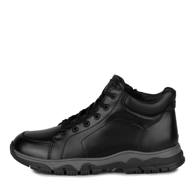 Черные кожаные мужские кроссовки "Томас Мюнц"