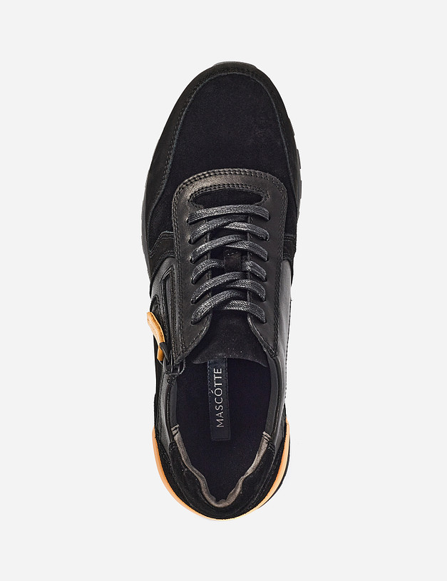 Черные мужские кроссовки с яркими вставками MASCOTTE 22-1212324-3301M | ракурс 5