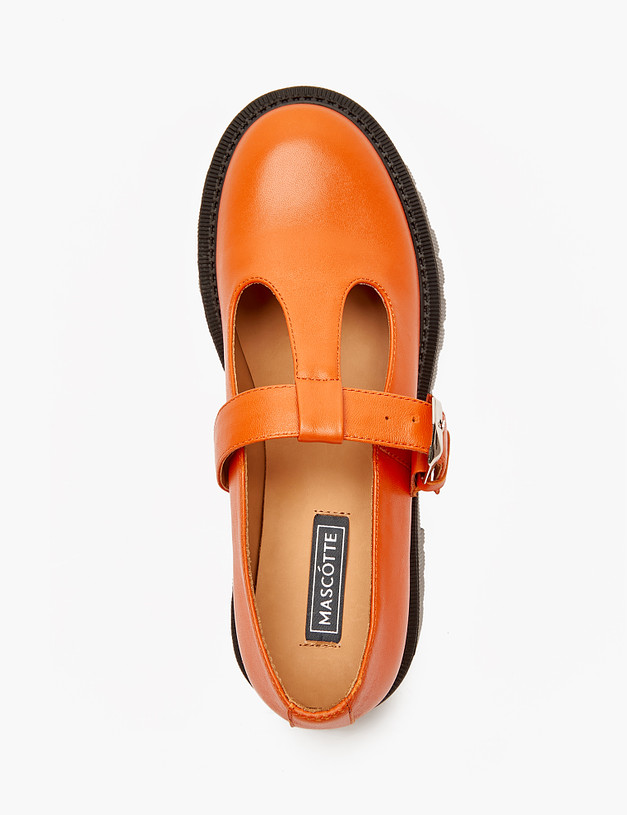Оранжевые женские туфли Мэри Джейн MASCOTTE 234-123516-7510M | ракурс 5