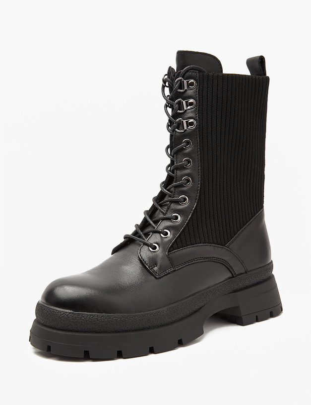 Черные женские ботинки MASCOTTE 58-325721-7100M | ракурс 4