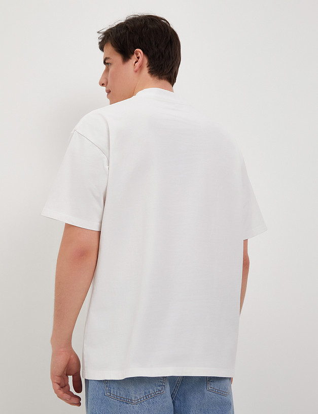 Белая мужская футболка MASCOTTE 889-4116-2601 | ракурс 2