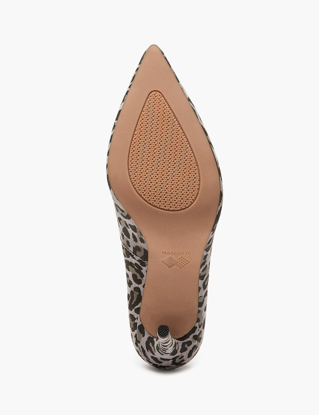 Серые женские туфли с леопардовым принтом MASCOTTE 94-420111-0610 | ракурс 5