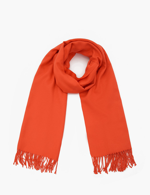 Оранжевый женский шарф MASCOTTE 766-3228-2413 | ракурс 2