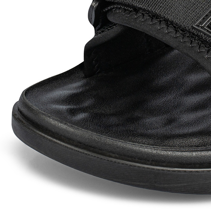 Мужские черные сандалии из текстиля и кожи BRIGGS