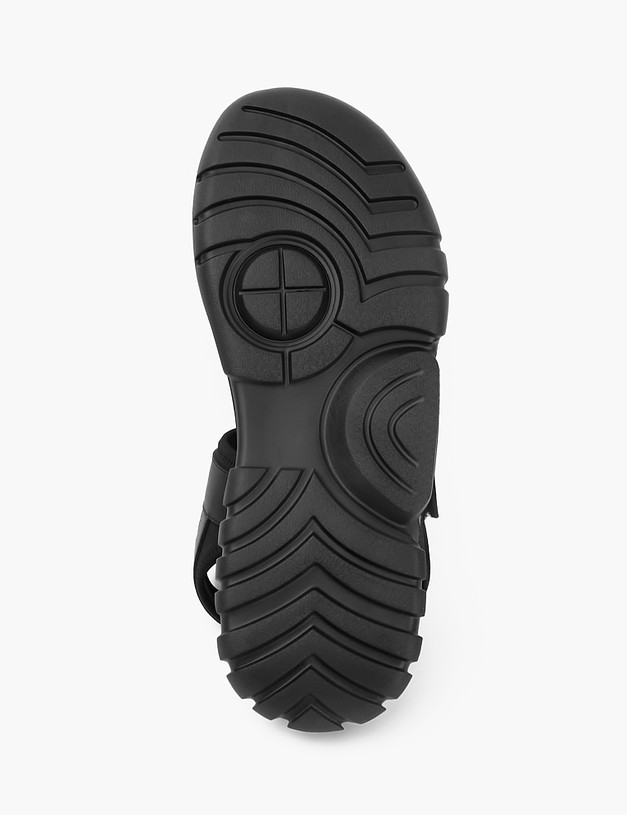 Черные кожаные мужские сандалии MASCOTTE 128-214022-0102 | ракурс 6