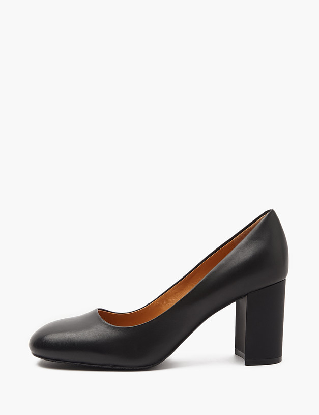 Черные женские туфли из кожи MASCOTTE 175-4123112-3501M | ракурс 1