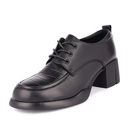 201-42WA-101VT Полуботинки женские кож.спилок/текстиль черн, Zenden