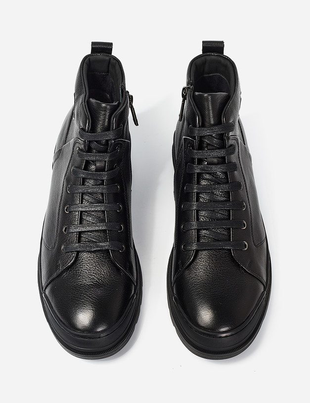 Черные мужские ботинки с логотипом MASCOTTE 58-124222-0102 | ракурс 8