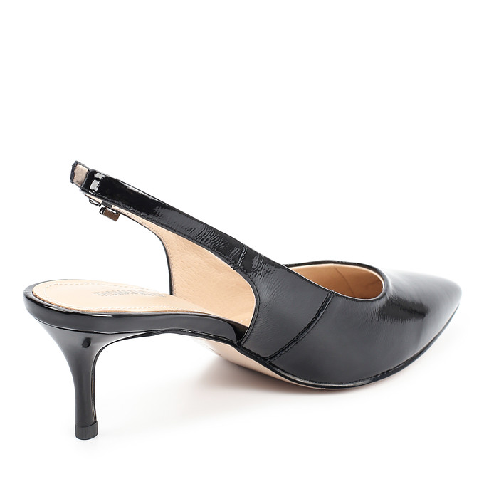 Черные женские туфли с открытой пяткой «Томас Мюнц»