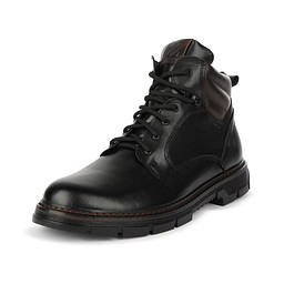 333-52MZ-013KN Ботинки мужские нат.кожа/шерсть-и.мех черн, Zenden