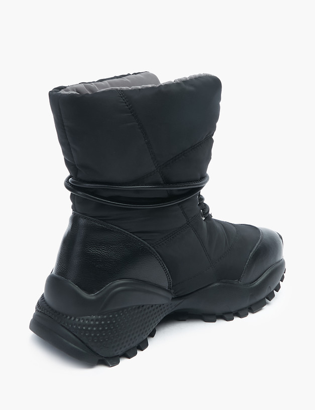 Черные женские ботинки-дутики MASCOTTE 234-123852-0202 | ракурс 3