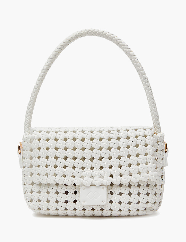 Белая женская плетеная сумка MASCOTTE 647-4109-601 | ракурс 2