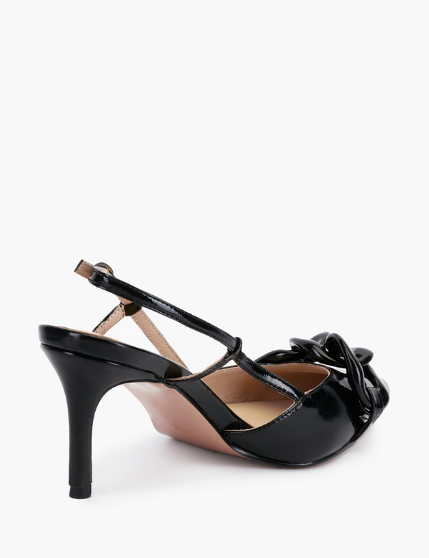 Черные открытые женские туфли MASCOTTE 51-211711-0702 | ракурс 5