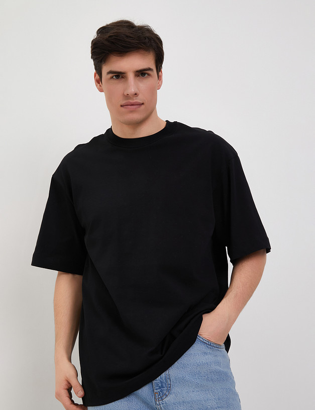 Черная мужская футболка MASCOTTE 888-4115-2602 | ракурс 1