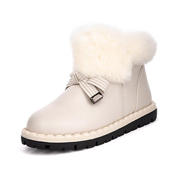 119-32WK-746SN Ботинки женские и.кожа-мех/шерсть-и.мех беж, INSTREET