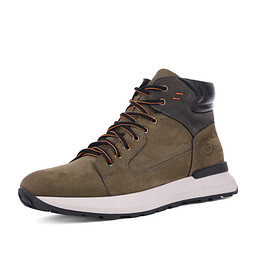 344-42MZ-012NN Ботинки для активного отдыха мужские нубук/шерсть-и.мех зелен, Quattrocomforto