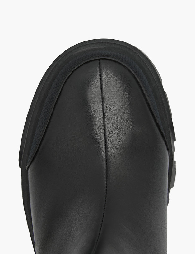 Черные кожаные женские ботинки MASCOTTE 15-3204624-3100M | ракурс 5
