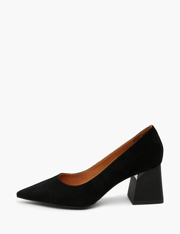 Черные женские туфли на квадратном каблуке MASCOTTE 100-310911-0602 | ракурс 1