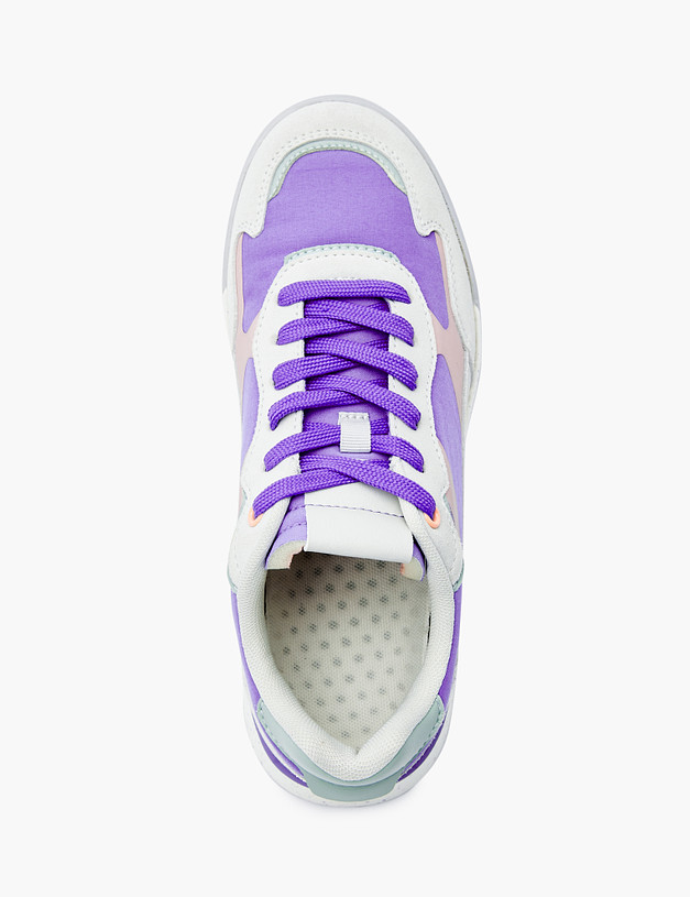 Серые женские кроссовки с фиолетовыми вставками MASCOTTE 151-312221-0210 | ракурс 5