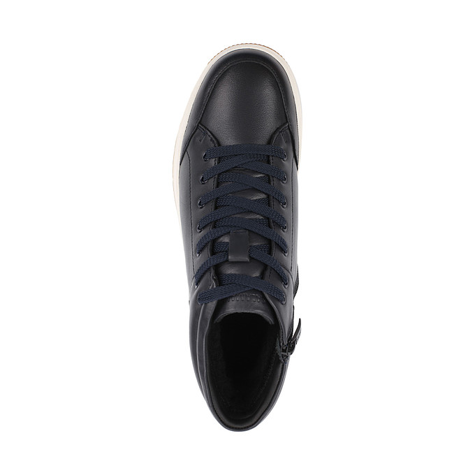 Темно-синие мужские кожаные ботинки «Саламандер»