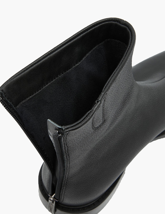 Черные кожаные женские ботинки MASCOTTE 22-3200324-8116M | ракурс 7