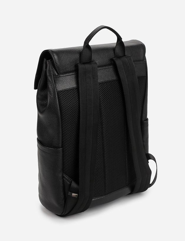 Черный мужской рюкзак из кожи MASCOTTE 604-1134-102 | ракурс 3