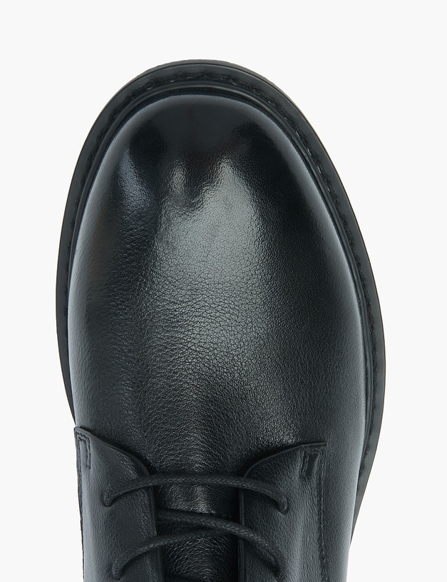 Черные женские ботинки с длинным шнурком MASCOTTE 58-2146023-0102 | ракурс 5