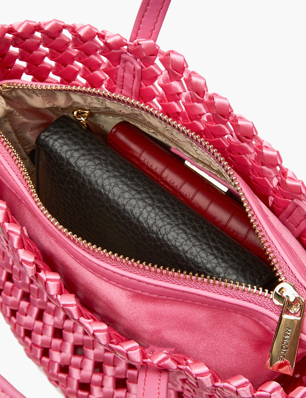 Розовая женская плетеная сумка MASCOTTE 647-4111-206 | ракурс 8