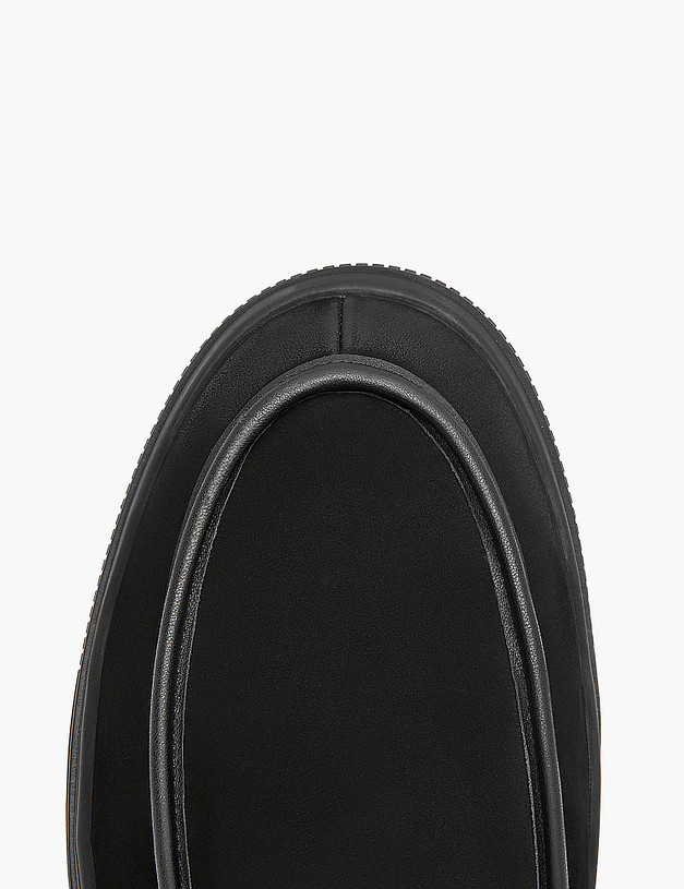 Черные мужские зимние ботинки из нубука MASCOTTE 22-321831-3301M | ракурс 4
