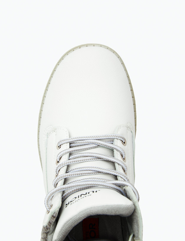 Белые ботинки для девочек MASCOTTE 18-323721-0601 | ракурс 5