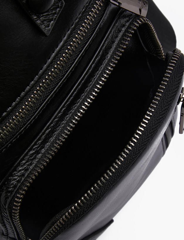 Черная мужская сумка-слинг MASCOTTE 622-3109-102 | ракурс 4