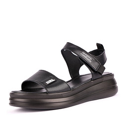 40-41WA-226VS Туфли летние женские кож.спилок/и.кожа черн, Quattrocomforto