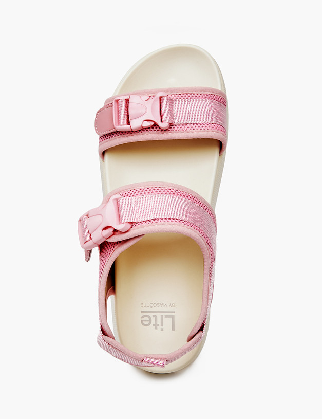 Розовые женские сандалии на платформе MASCOTTE 234-416321-0206 | ракурс 5